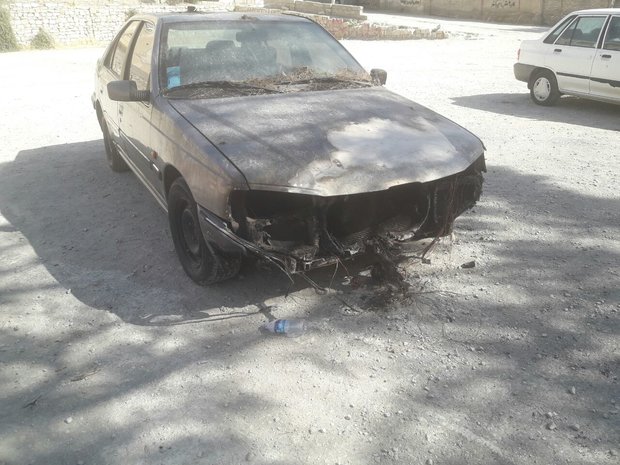 آتش سوزی در یکی از پارکینگ‌های کرمانشاه/۳دستگاه خودرو در آتش سوخت