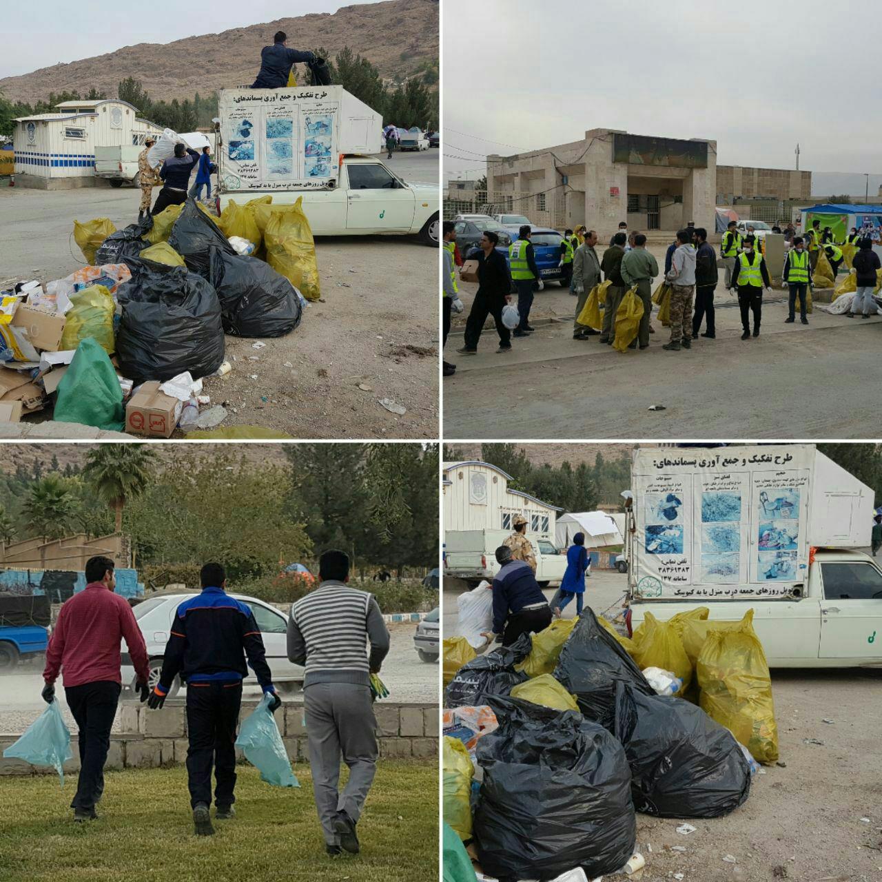 شهرداری کرمانشاه و زیست یاران، شهر سرپل‌ذهاب را از زباله پاک می‌کنند