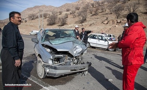 تصادف در گردنه پاطاق – کرمانشاه (عکس)