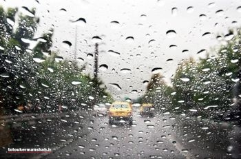 رعد و برق و بارش تگرگ در کرمانشاه تا روز چهارشنبه