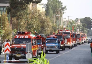 برگزاری مانور روز آتش نشانی در کرمانشاه/مسیر میدان نفت دستخوش ترافیک محدودی خواهد شد