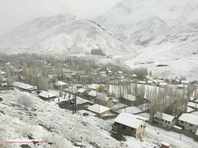 بارش باران و برف در کرمانشاه