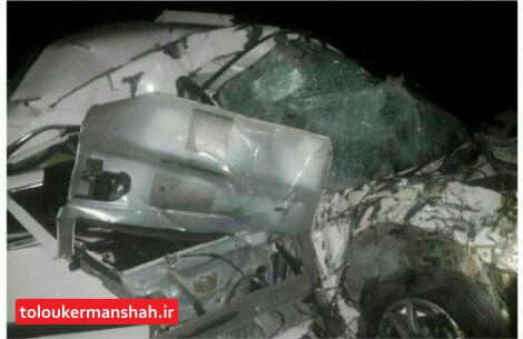 ۳ کشته و زخمی بر اثر تصادف در محور نورآباد_هرسین