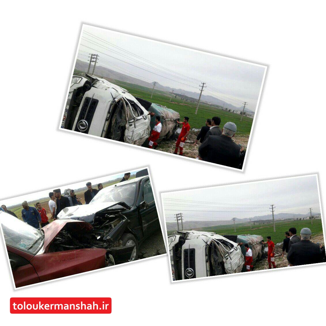 دو حادثه جاده ای در محورهای مواصلاتی استان کرمانشاه ۴ مجروح بر جای گذاشت