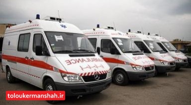 استقرار ۴۱ دستگاه آمبولانس در جاده های پرتردد کرمانشاه در نوروز