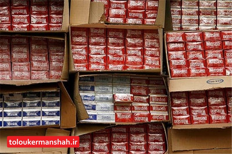 کشف ۶۰۰ هزار نخ سیگار قاچاق در کرمانشاه
