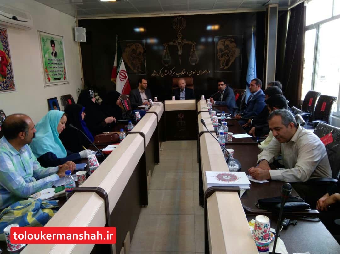 نشست دادستان عمومی و انقلاب مرکز استان کرمانشاه با تعدادی از اعضای سازمان های مردم‌نهاد استان کرمانشاه