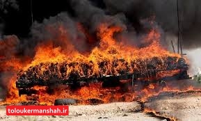 امحاء بیش از ۵۰۰ کیلو مواد مخدر در کرمانشاه