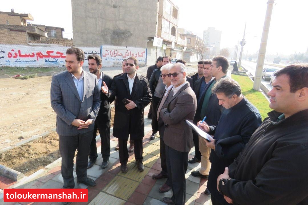 بازدید اعضای شورای شهر کرمانشاه از سطح منطقه شش
