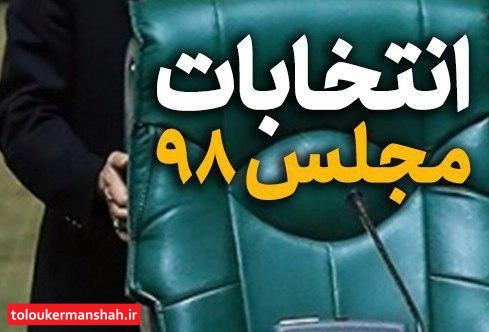 ۱۵۸ کاندیدا در استان کرمانشاه تایید صلاحیت شدند/ شروع تبلیغات کاندیداها از ساعت ۲۴ امشب (۲۳ بهمن)