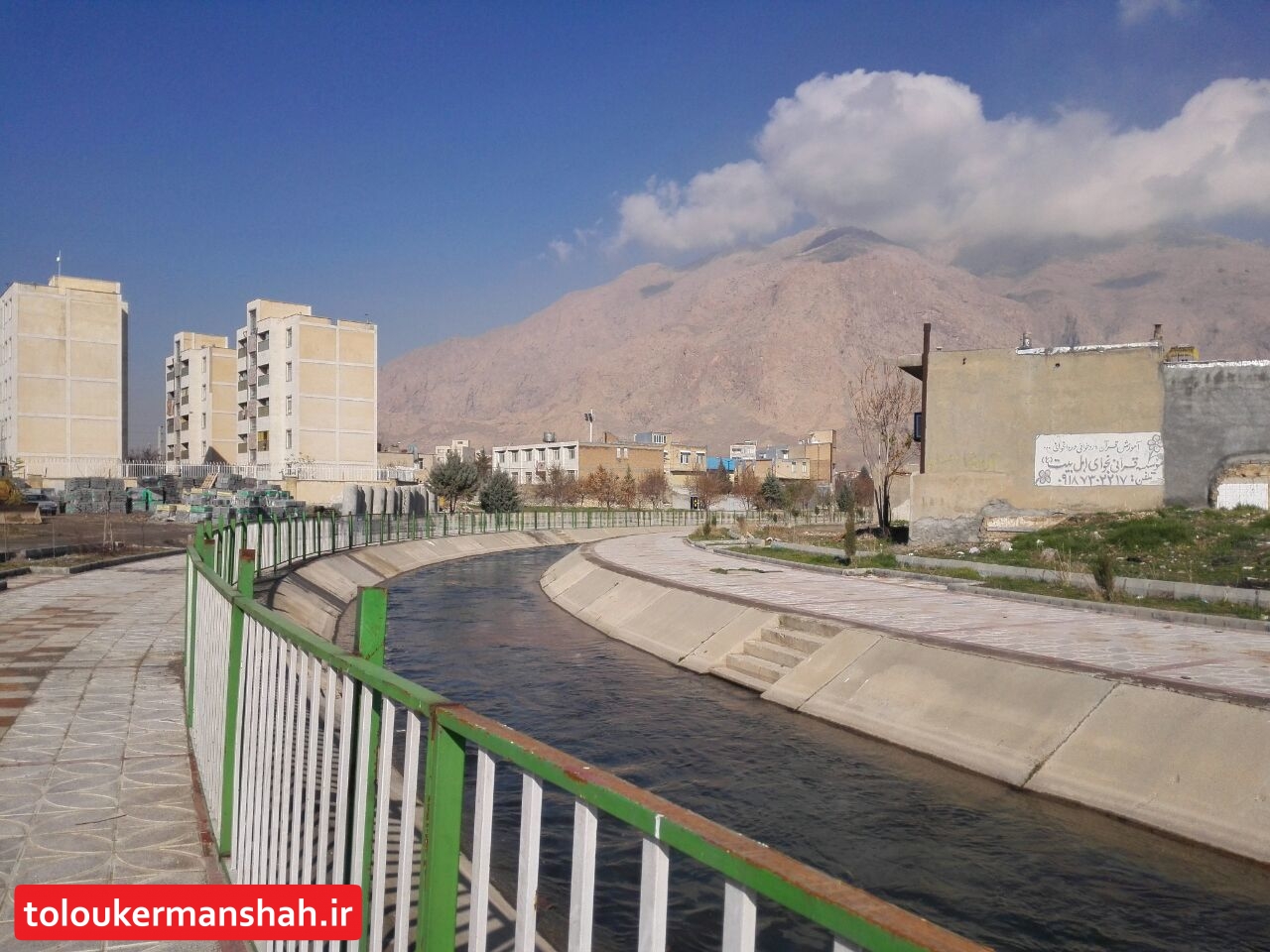 چهار هزار متر از حاشیه رودخانه چم‌بشیر کرمانشاه آزاد شد