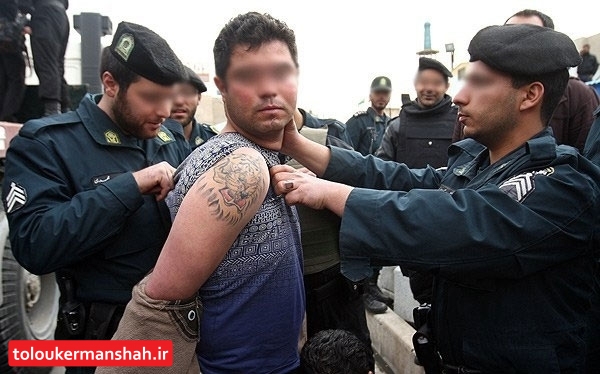 اقتدار پلیس یکی از اراذل معروف کرمانشاه را زمین گیر کرد
