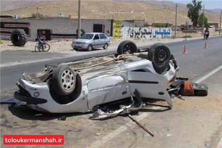 مرگ ۵ جوان کرمانشاهی بر اثر واژگونی ۲۰۶ در جاده سراب نیلوفر