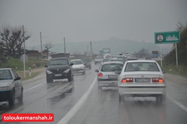 جاده های استان کرمانشاه لغزنده است