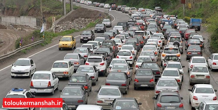 رشد ۴۴ درصدی تردد در محورهای کرمانشاه در تعطیلات اخیر