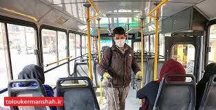 نظارت جدی بر رعایت دستورالعملهای بهداشتی در ناوگان حمل و نقل درون شهری کرمانشاه
