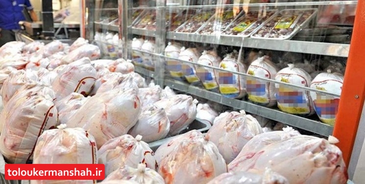 عرضه گسترده مرغ منجمد با قیمت ۴۸ هزار تومان در بازار کرمانشاه