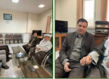 دیدار مدیران دادگستری با ملا قادر قادری امام جمعه پاوه در راستای حقوق شهروندی