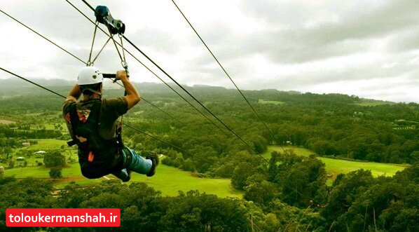 «زیپ لاین» کرمانشاه بزودی افتتاح میشود
