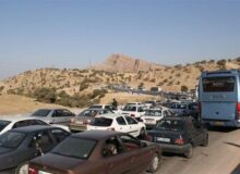 ترافیک پرحجم در مسیر بازگشت زوار اربعین در کرمانشاه