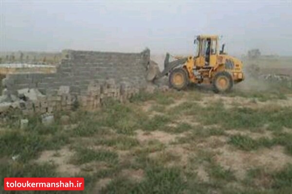 آزادسازی ۳۲ هزار متر زمین از دست زمین خواران در سرپل ذهاب