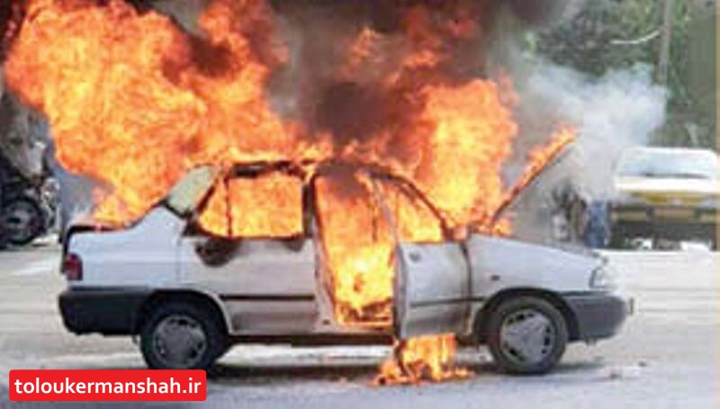 دستگیری عوامل آتش سوزی خودروهای پراید در اسلام ابادغرب