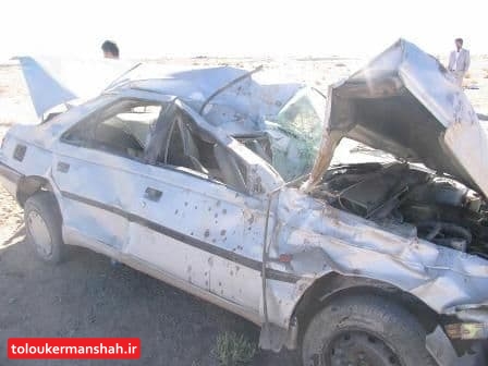 سرعت زیاد راننده پژو ۴۰۵ را در کرمانشاه به کشتن داد