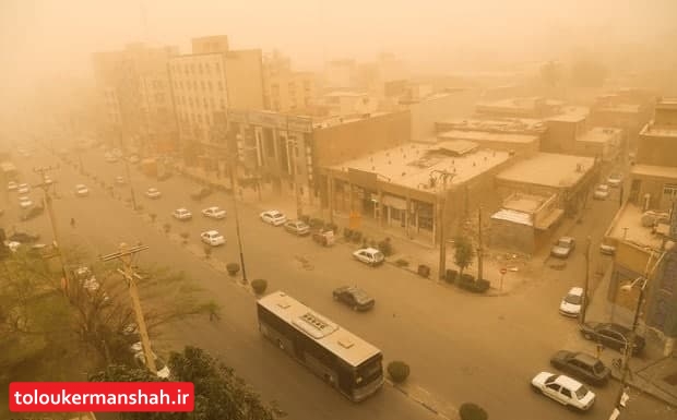 کرمانشاه ۶ روز در هوای ناسالم نفس کشید