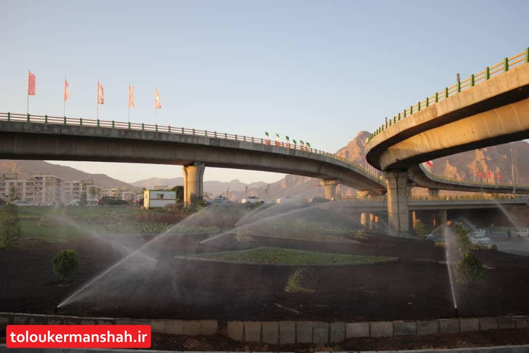 تقاطع غیرهمسطح “شهید سلیمانی” کرمانشاه افتتاح شد