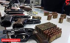 انهدام باند قاچاق سلاح توسط مرزبانان استان کرمانشاه