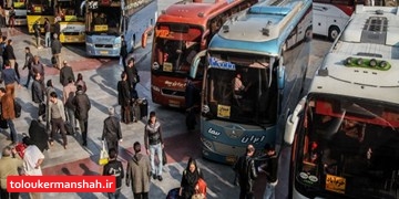 جابجایی ۱۷۰ هزار مسافر نوروزی با ناوگان حمل و نقل برونشهری کرمانشاه