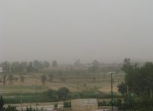 گرد و خاک برای دومین روز دید افقی قصرشیرین را کاهش داد