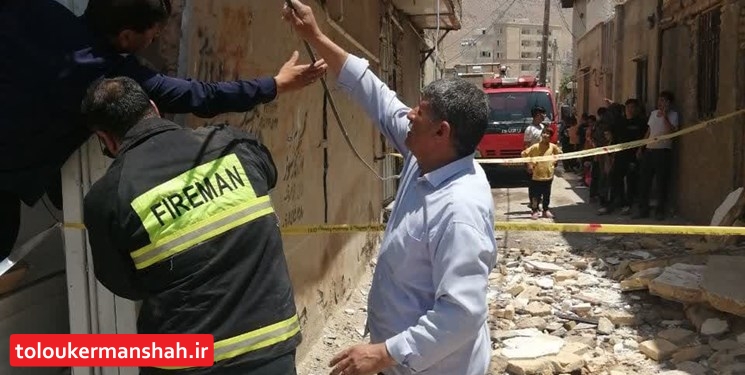 انفجار منزل مسکونی در کرمانشاه به علت نشت گاز+ عکس