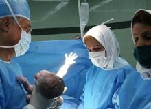 تولد نوزاد از مادر در حال مرگ با کمک دانش متخصصان پزشکی بیمارستان امام رضا(ع) کرمانشاه