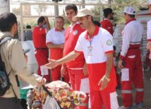 انتقال کودک ۲ ساله در منذریه عراق به بیمارستان صحرایی ارتش مرز خسروی
