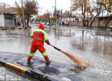 رفع آبگرفتگی تمامی معابر در کرمانشاه در حال انجام است