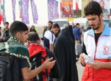 امدادرسانی هلال احمر کرمانشاه به ۹۰۰ زائر اربعین