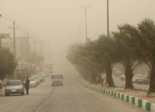گرد و غبار در قصرشیرین شرایط ناسالم جوی ایجاد کرد