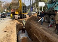 عملیات دفع آب‌های سطحی؛ دلیل حفاری و ترافیک بلوار تاق‌بستان