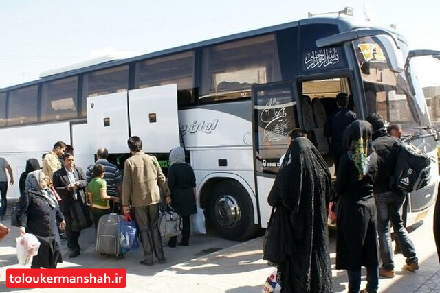 استقرار ۳۳۰ دستگاه ناوگان در قصرشیرین برای اربعین