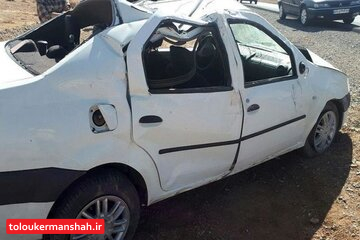 واژگونی خودرو زائران در مسیر اسلامآبادغرب به کرمانشاه سه فوتی برجا گذاشت