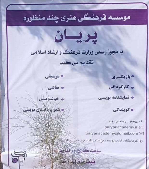 ورزشکاران کرمانشاهی در کلاس‌های هنری پریان تخفیف می‌گیرند