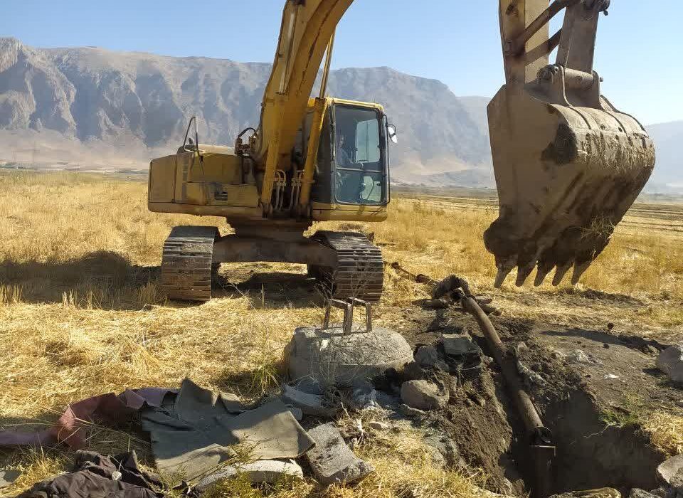 مسدودسازی ۱۱۶ حلقه چاه غیرمجاز در یک روز در میاندربند کرمانشاه