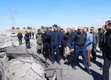 سه نقطه از راه‌های مواصلاتی کرمانشاه هدف موشک دشمن قرار گرفت
