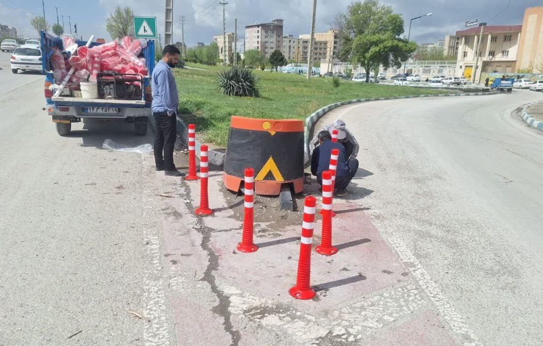 بیش از ۷ هزار قطعه تجهیزات ترافیکی در کرمانشاه نصب شد