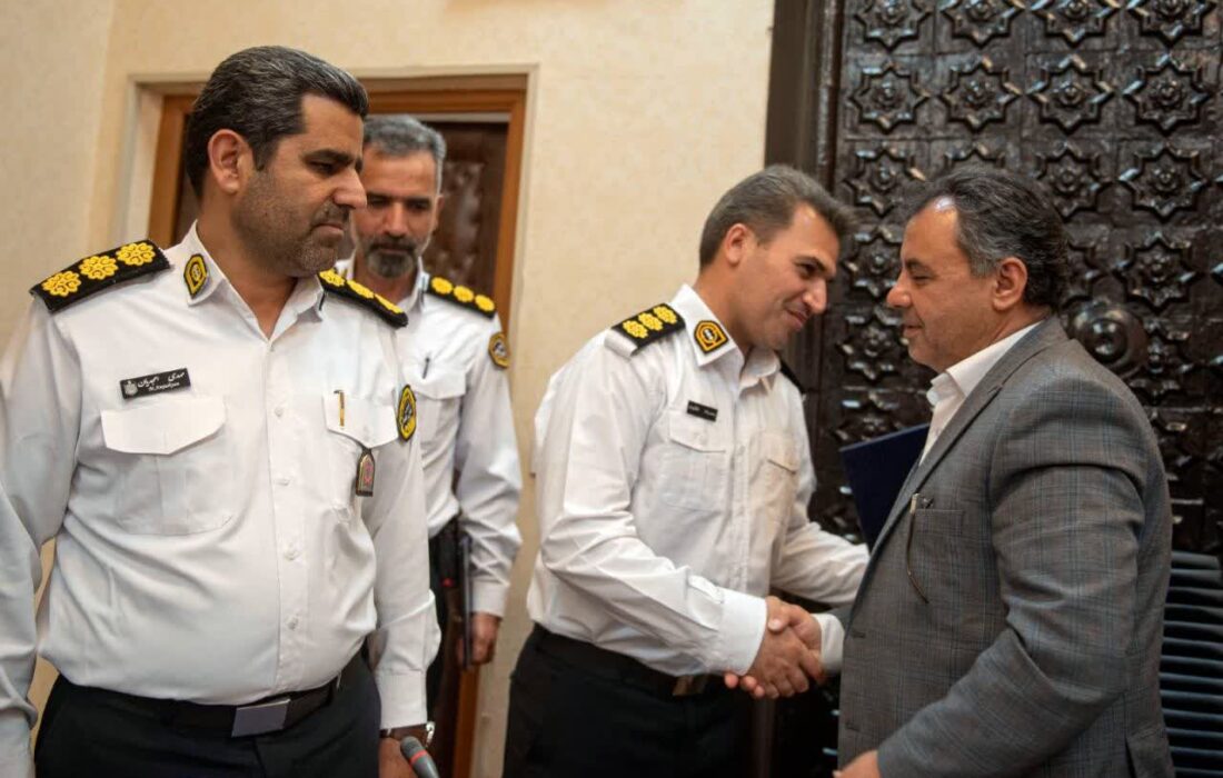 تقدیر شهردار کرمانشاه از مسئولین پلیس راهور استان