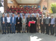کاروان خدمات شهری و آتشنشانی شهرداری کرمانشاه برای خدمترسانی به زائران اربعین راهی مرز خسروی شد