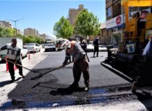 ۸۰ هزار تُن آسفالت در معابر شهری کرمانشاه اجرا شد